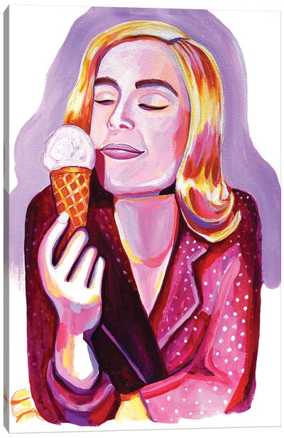 Ice Cream Gaze Canvas Art Print - Laurel Greenfield
