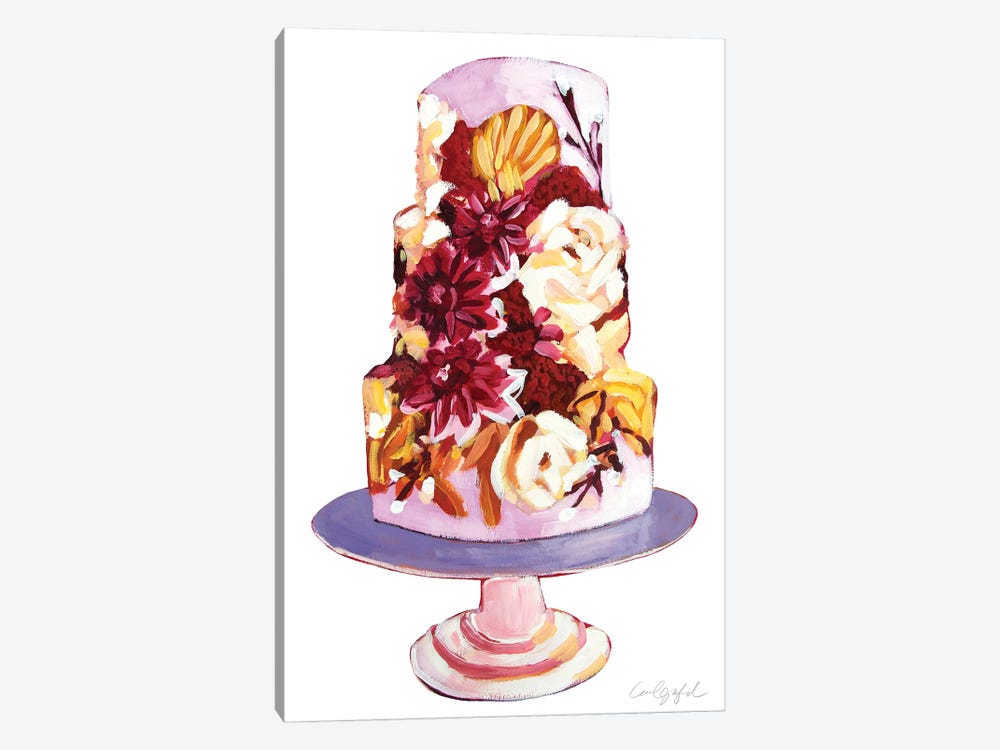 Icing Flowers Cake by Laurel Greenfield 1-piece Art Print
