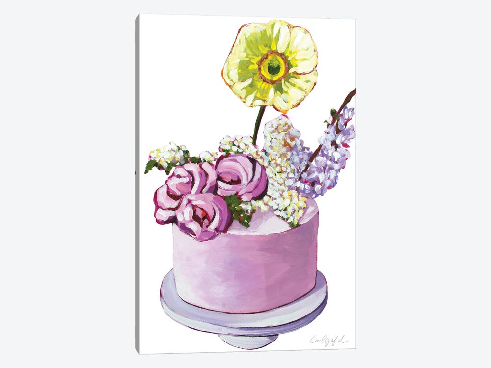 Cake With The Yellow Flower by Laurel Greenfield 1-piece Art Print