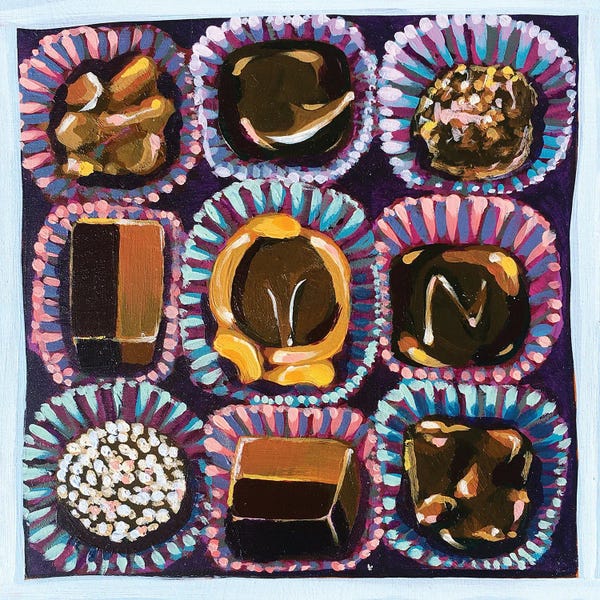 Simple Pleasures: Box Of Chocolates by Laurel Greenfield
