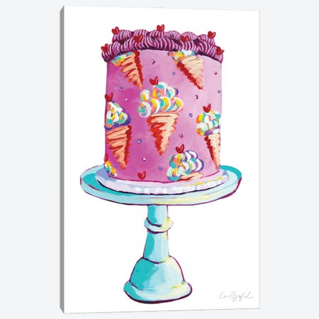 Ice Cream Cake Canvas Print #LGF50} by Laurel Greenfield Canvas Wall Art
