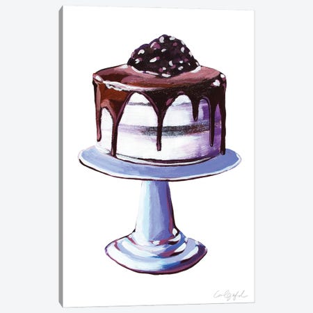 Chocolate Drip with Vanilla Ice Cream Canvas Print #LGF52} by Laurel Greenfield Canvas Art
