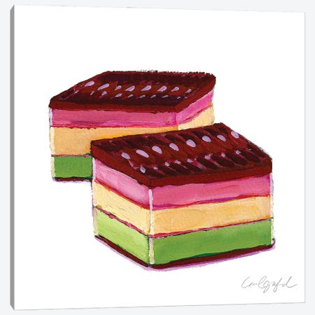 Rainbow Cookies Canvas Print #LGF54} by Laurel Greenfield Canvas Art Print