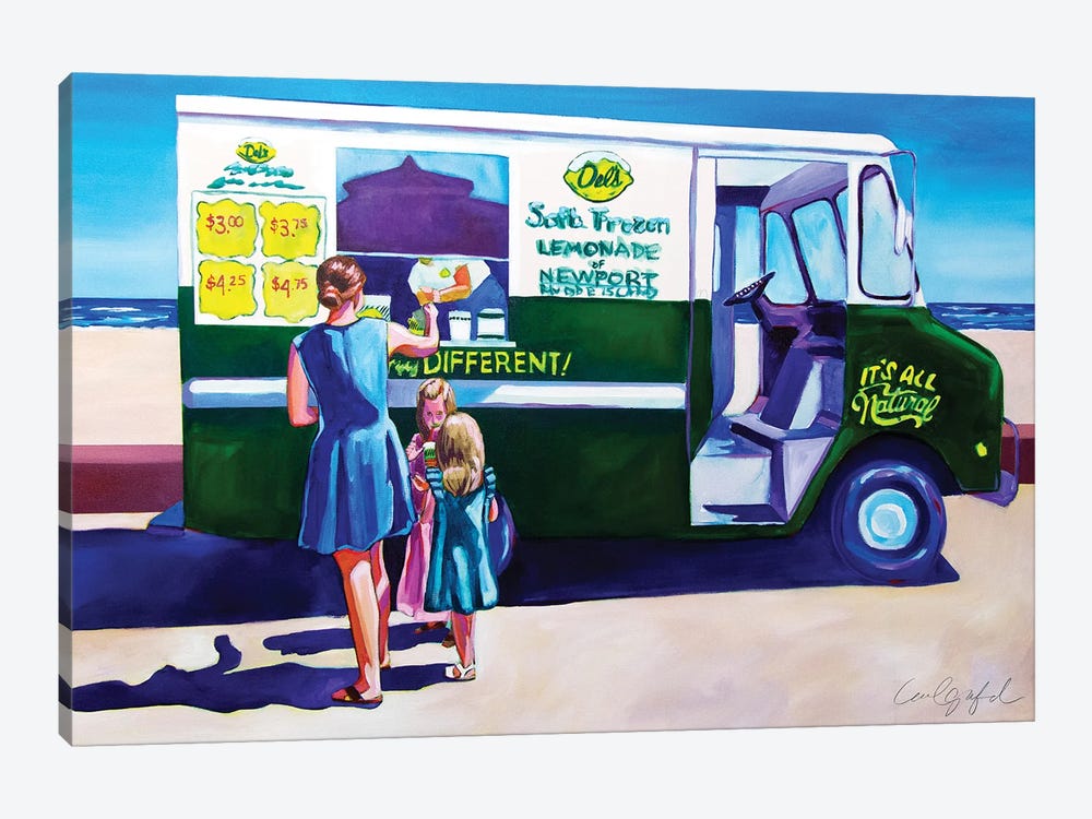 Dels Lemonade Truck by Laurel Greenfield 1-piece Canvas Print