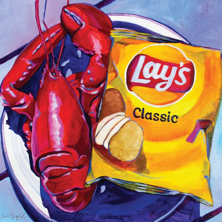 Lobster And Lays by Laurel Greenfield wall art