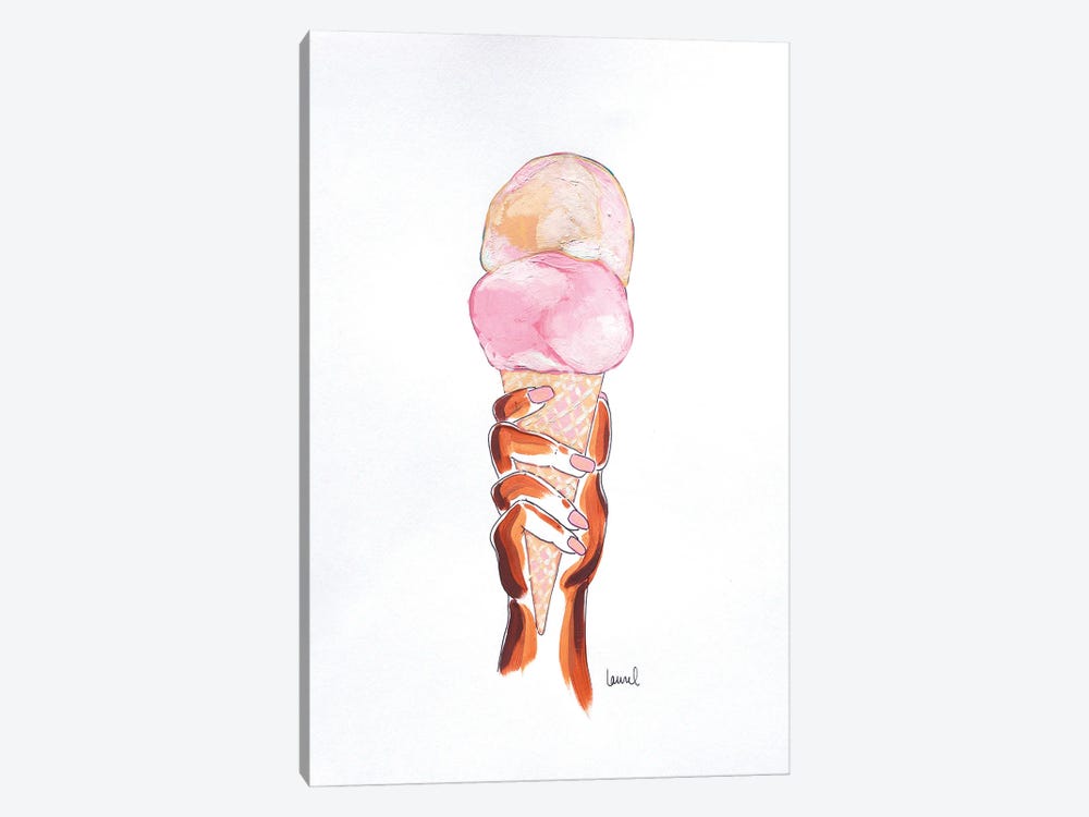 Ice Cream HAnd I by Laurel Greenfield 1-piece Art Print