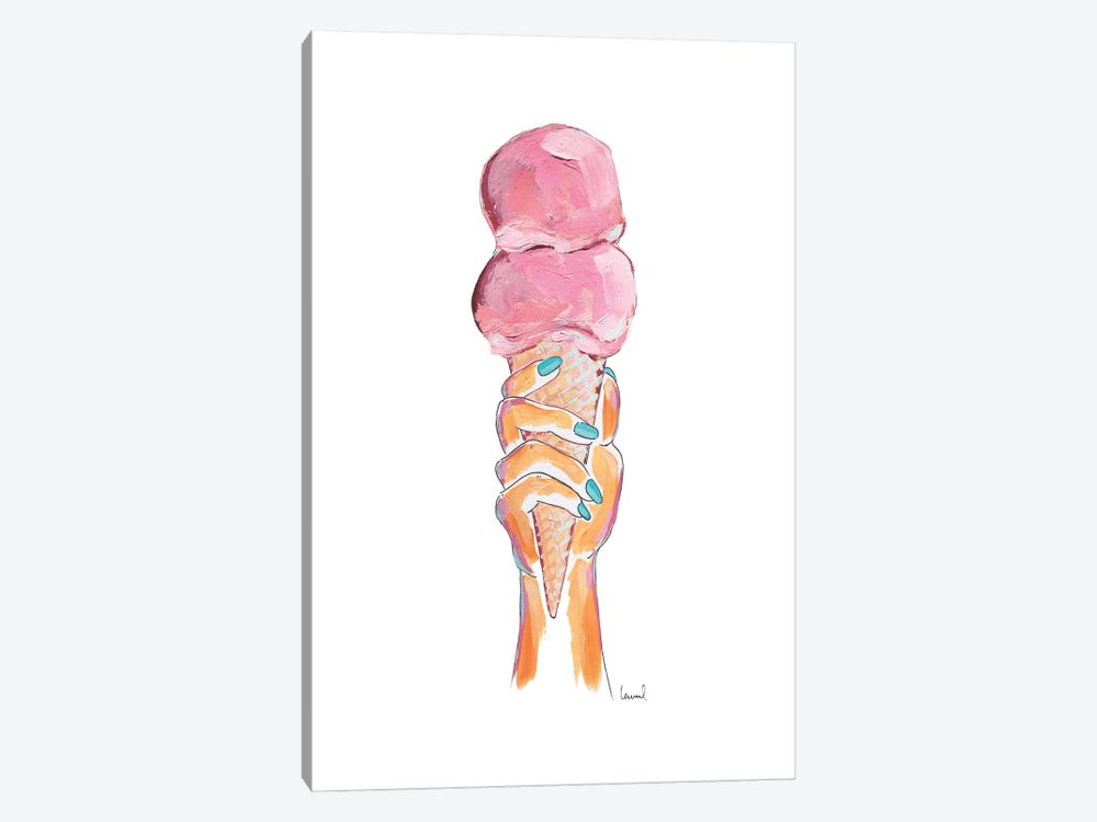 Ice Cream HAnd II by Laurel Greenfield 1-piece Canvas Art