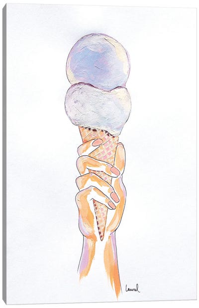 Ice Cream HAnd III Canvas Art Print - Laurel Greenfield