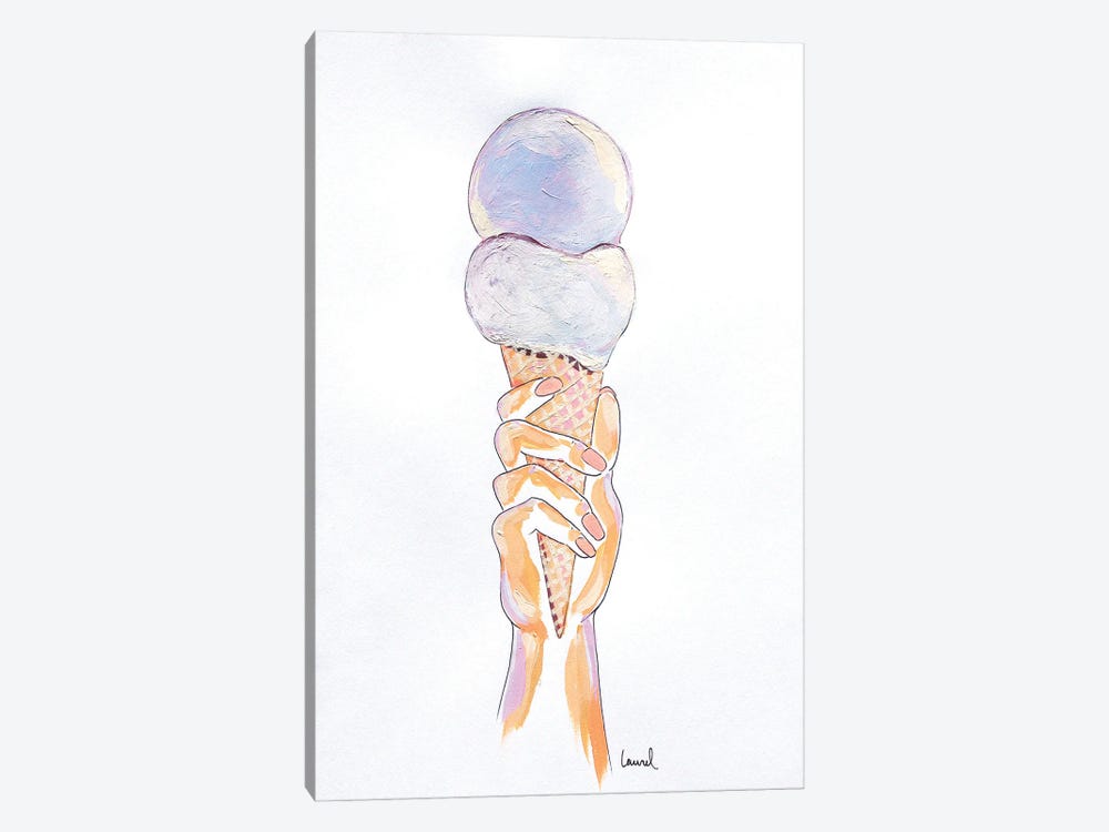 Ice Cream HAnd III by Laurel Greenfield 1-piece Canvas Print
