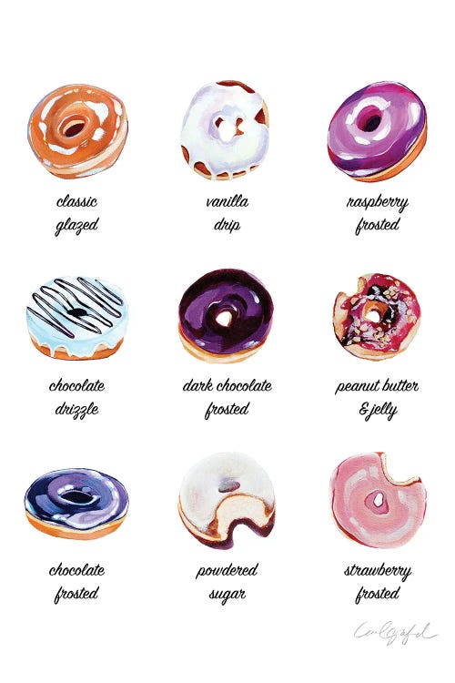 Donut Poster by Laurel Greenfield wall art
