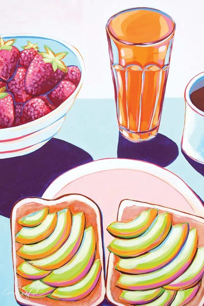 Avocado Toast by Laurel Greenfield metal wall art