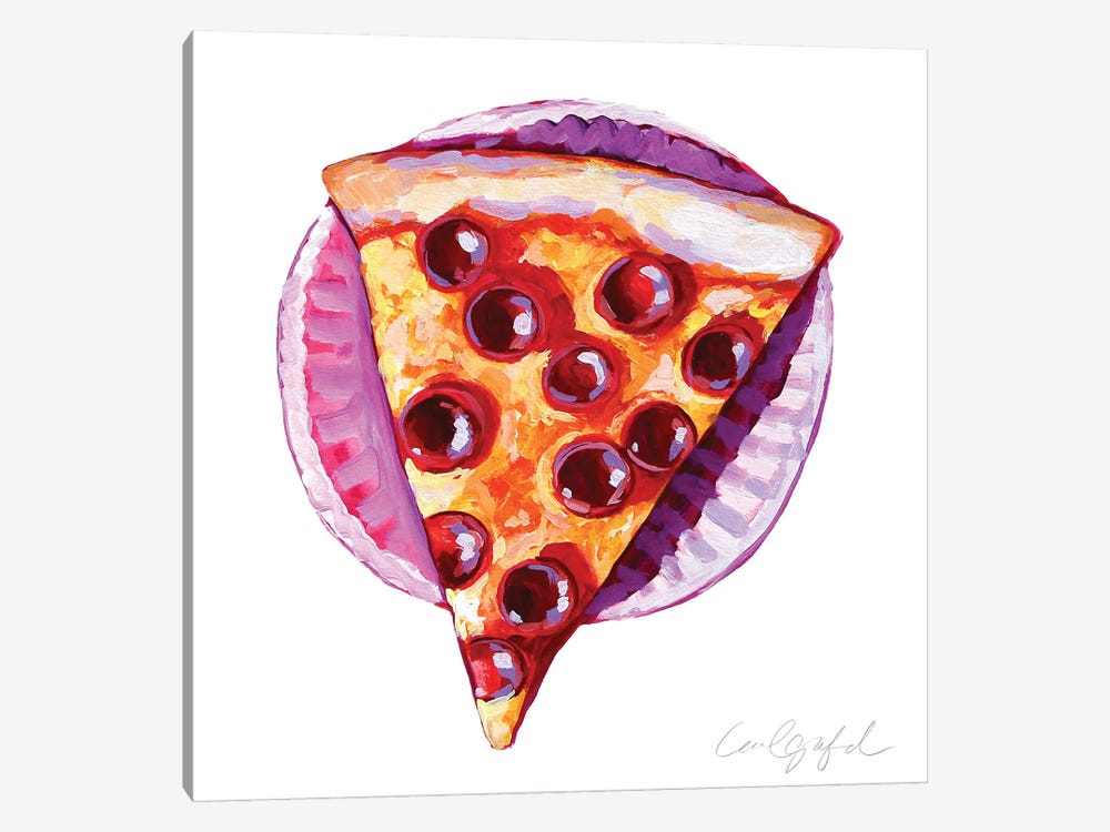 Pizza Slice by Laurel Greenfield 1-piece Canvas Artwork