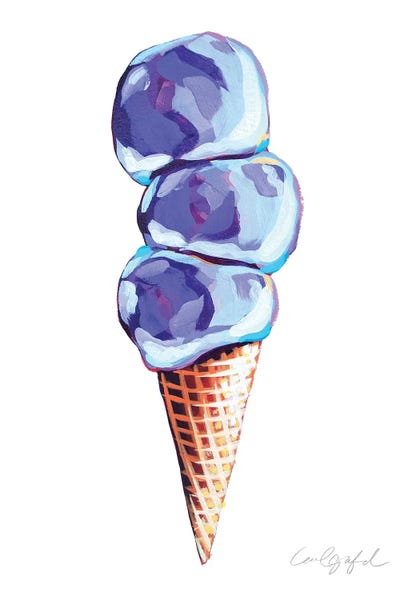 Laurel Greenfield: Purple Triple Scoop by Laurel Greenfield