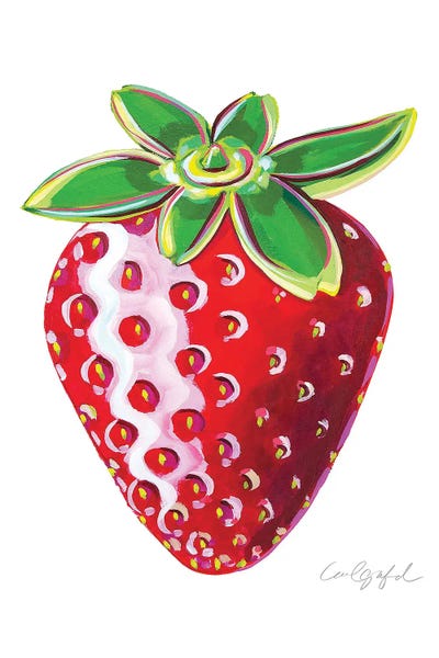 Laurel Greenfield: Single Strawberry by Laurel Greenfield