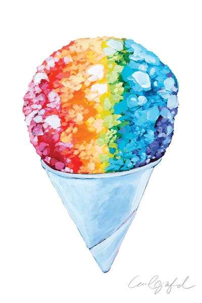 Large Art for Kitchen - Canvas Prints: Snow Cone by Laurel Greenfield