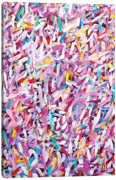 Fruity Pebbles Pink Sprinkles Canvas Art Print - Laurel Greenfield