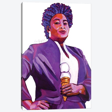 Stacey Abrams Ice Cream Canvas Print #LGF87} by Laurel Greenfield Canvas Art