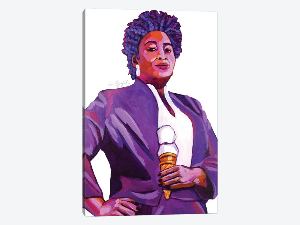 Stacey Abrams Ice Cream by Laurel Greenfield 1-piece Canvas Art Print