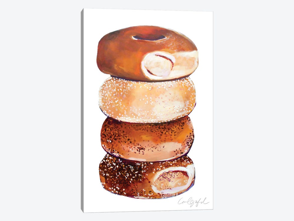 Stack of Bagels by Laurel Greenfield 1-piece Canvas Art