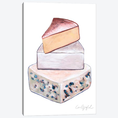 Stack of Cheese Canvas Print #LGF89} by Laurel Greenfield Canvas Print