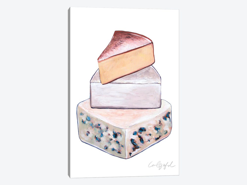 Stack of Cheese by Laurel Greenfield 1-piece Canvas Print