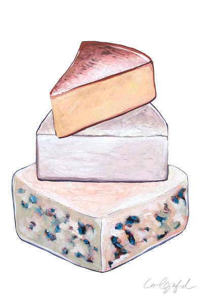 The Art Of Fine Dining: Stack of Cheese by Laurel Greenfield