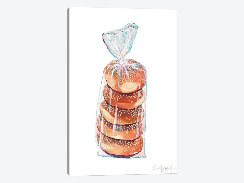 Bag Of Bagels by Laurel Greenfield 1-piece Canvas Art Print