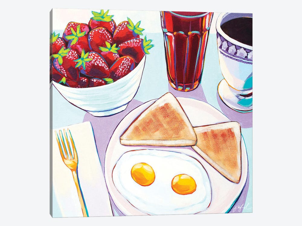 Sunny Side Up Eggs by Laurel Greenfield 1-piece Canvas Print