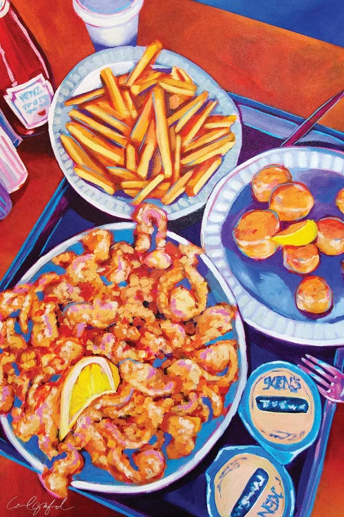 Fried Clams And French Fries