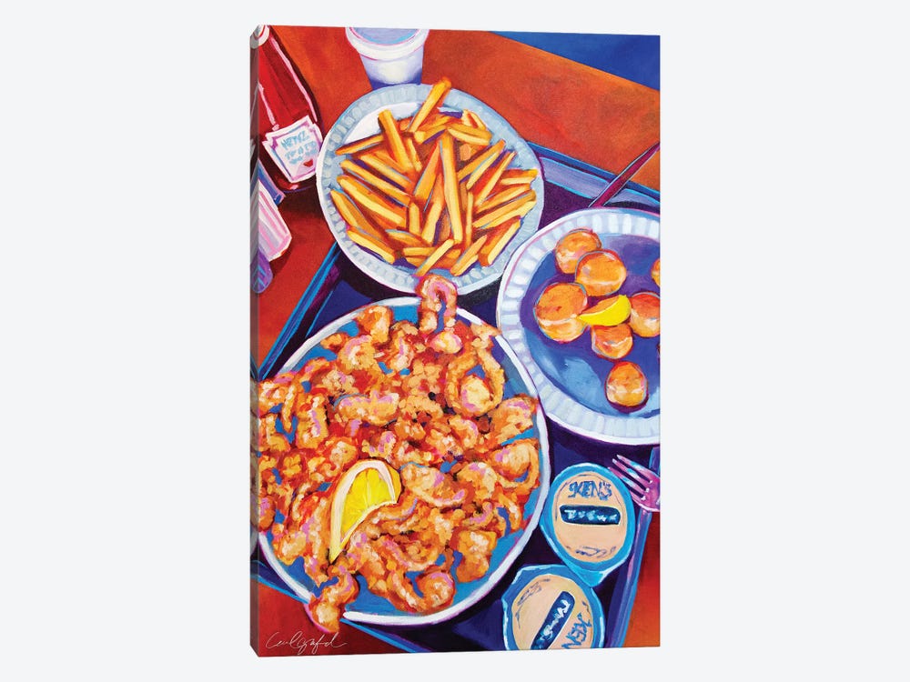 Fried Clams And French Fries by Laurel Greenfield 1-piece Art Print