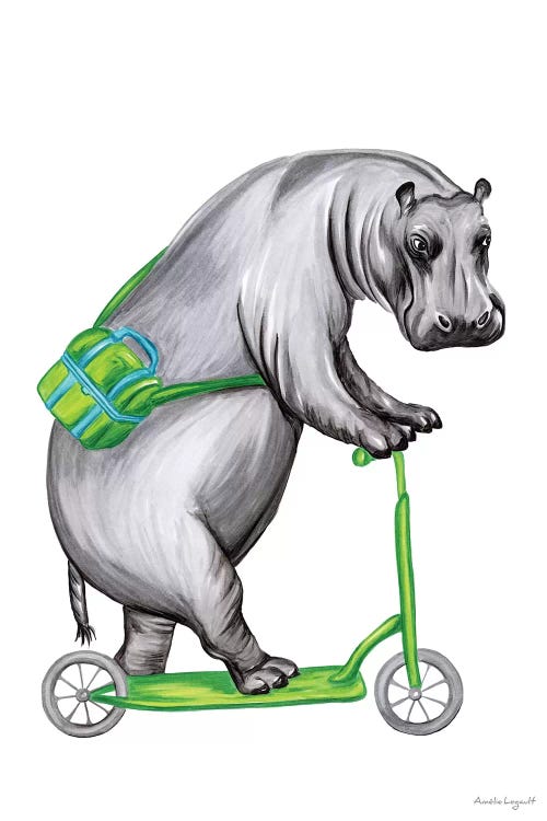 Hippo On Bike