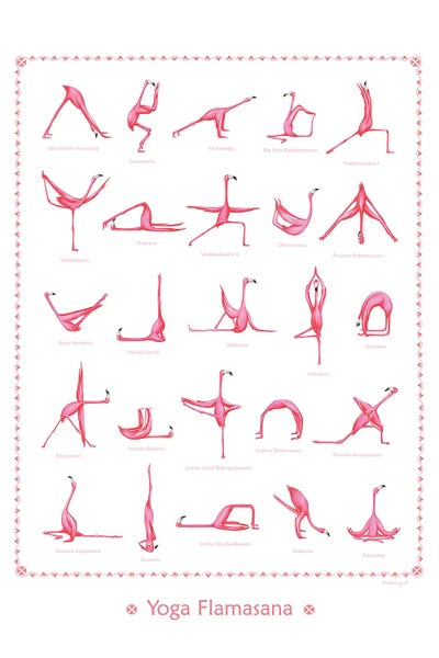 Yoga by Amélie Legault framed wall art
