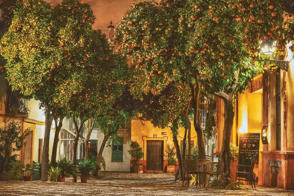 Contemporary Fine Art: Night in Sevilla by Lars van de Goor