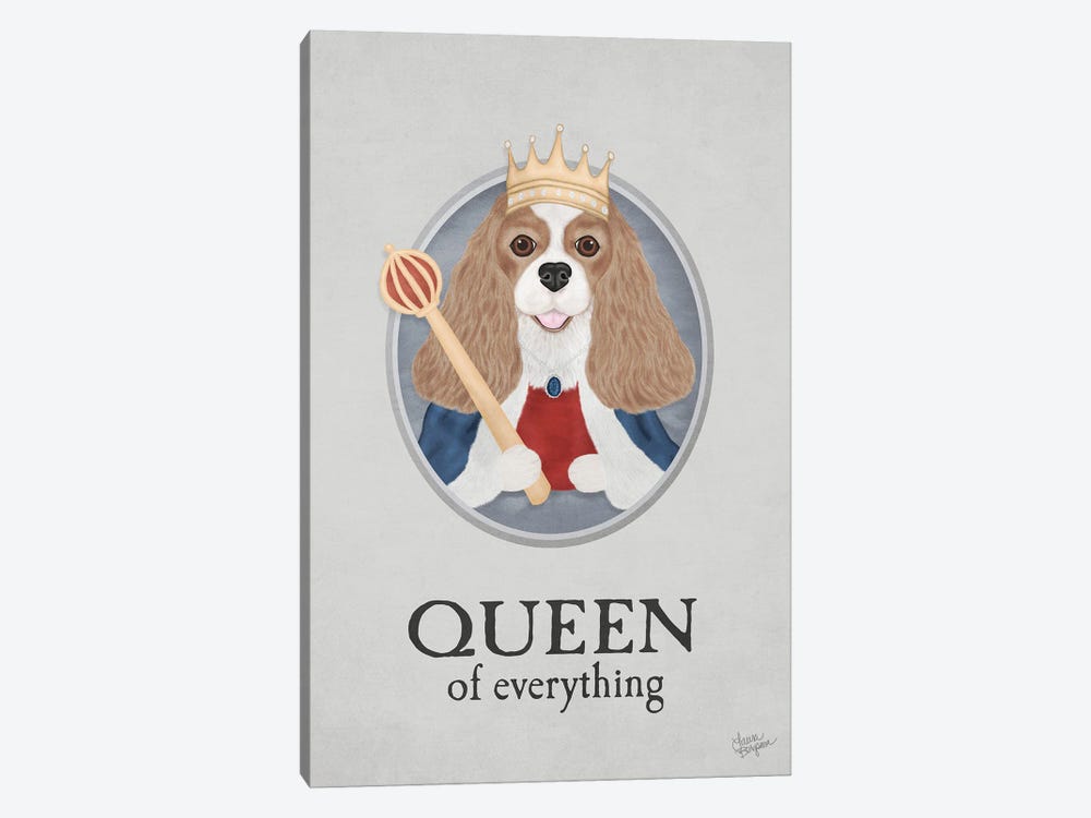Queen Of Everything (Sable And White) by Laura Bergsma 1-piece Canvas Artwork