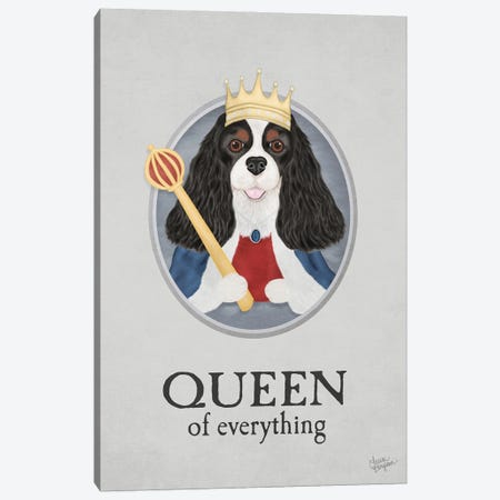 Queen Of Everything (Tricolor) Canvas Print #LGS109} by Laura Bergsma Canvas Artwork