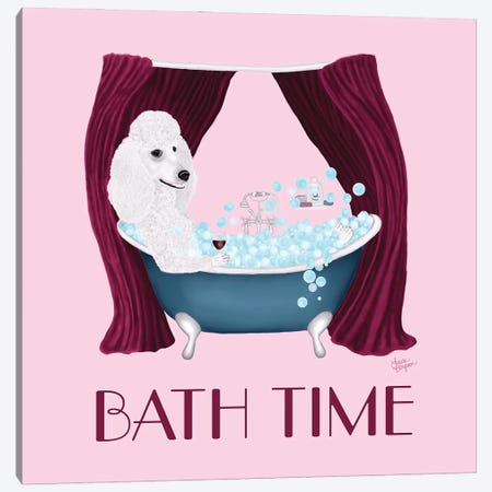 Bath Time (Square) Canvas Print #LGS10} by Laura Bergsma Art Print