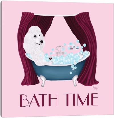 Bath Time (Square) Canvas Art Print - Laura Bergsma