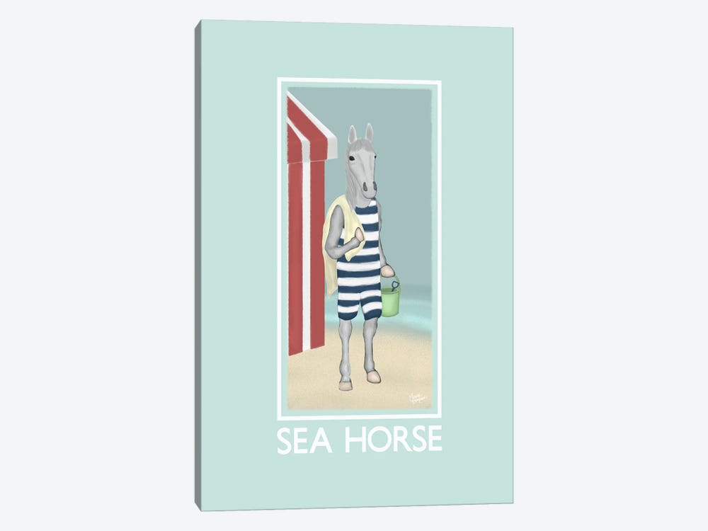 Sea Horse by Laura Bergsma 1-piece Canvas Artwork