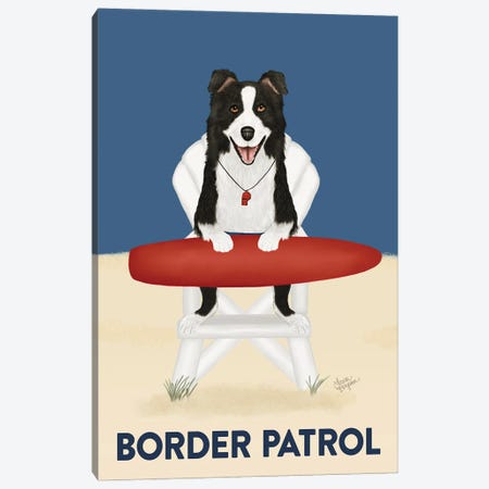 Border Patrol Canvas Print #LGS15} by Laura Bergsma Canvas Artwork