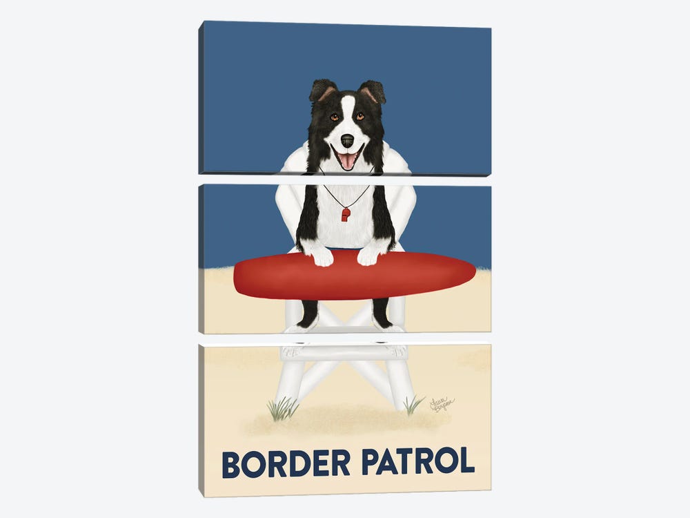 Border Patrol by Laura Bergsma 3-piece Canvas Print