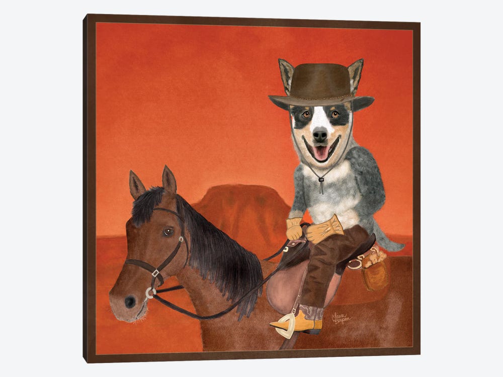 Australian Cattle Dog by Laura Bergsma 1-piece Canvas Artwork