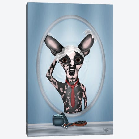 Crested Hairless Canvas Print #LGS22} by Laura Bergsma Canvas Wall Art