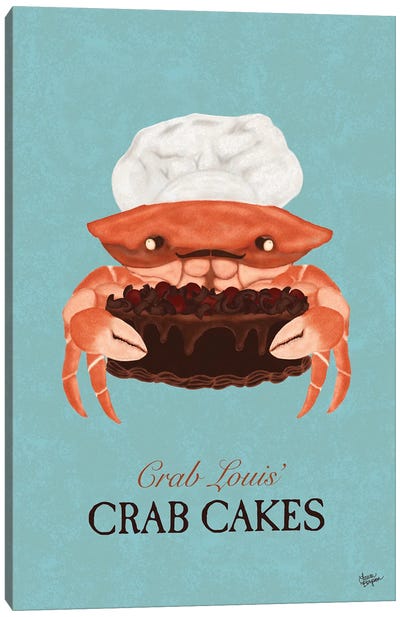 Crab Cakes (Chocolate) Canvas Art Print - Laura Bergsma