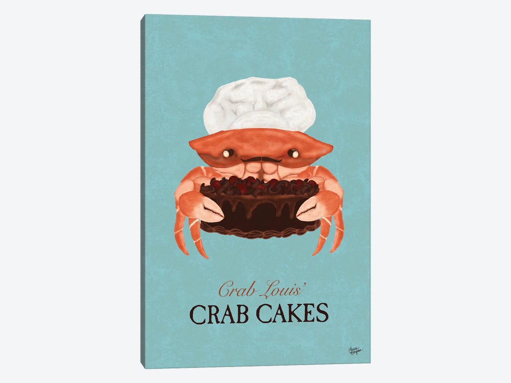 Crab Cakes (Chocolate) by Laura Bergsma 1-piece Canvas Art Print