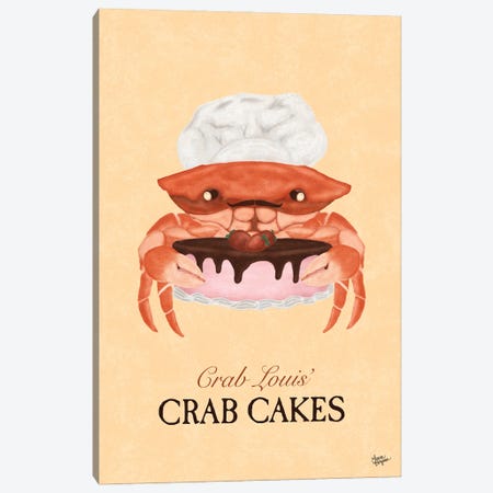Crab Cakes (Strawberry) Canvas Print #LGS27} by Laura Bergsma Canvas Art Print