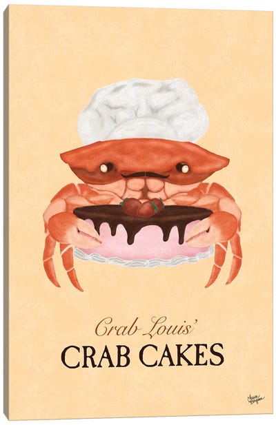 Crab Cakes (Strawberry) Canvas Art Print - Laura Bergsma