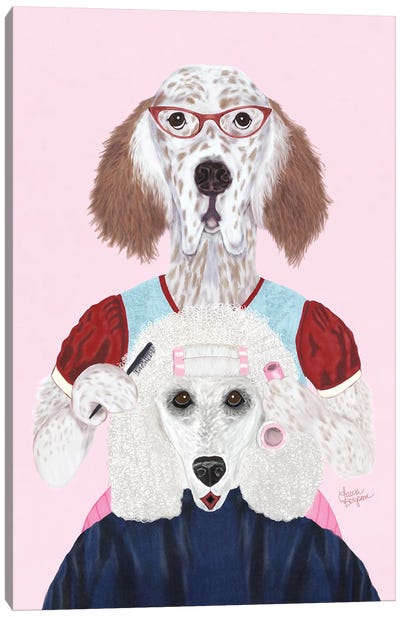 English Setter Canvas Art Print - Poodle Art
