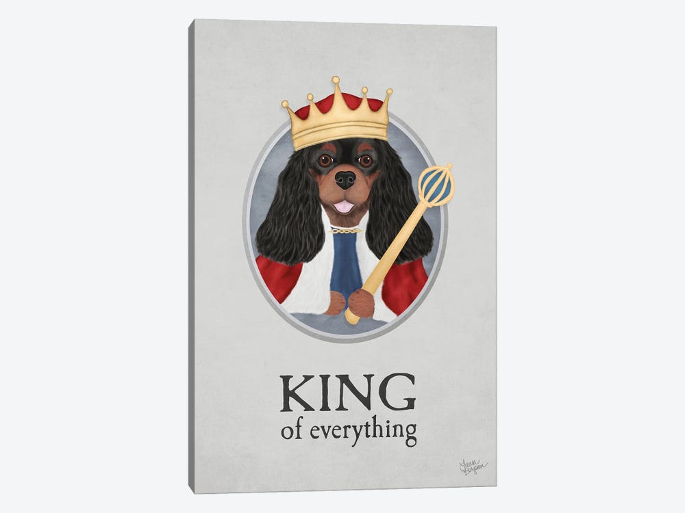 King Of Everything (Black And Tan) by Laura Bergsma 1-piece Canvas Artwork