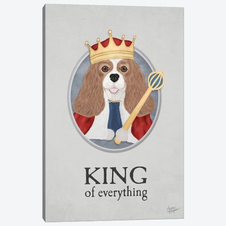 King Of Everything (Sable And White) Canvas Print #LGS55} by Laura Bergsma Canvas Artwork