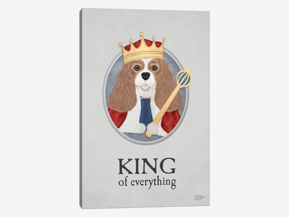 King Of Everything (Sable And White) by Laura Bergsma 1-piece Canvas Print